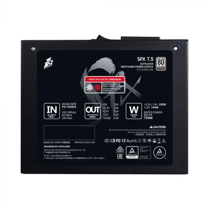 Блок живлення 1stPlayer PS-750SFX (SFX-PLT-750-BK-EU) 750W