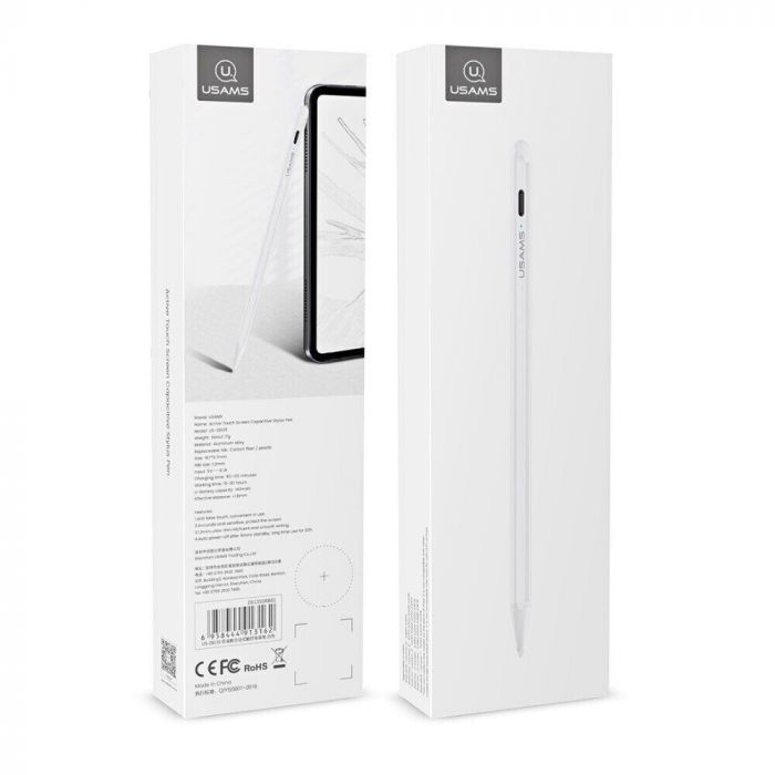 Стилус Usams US-ZB135 (iPad only) White (ZB135DRB01)