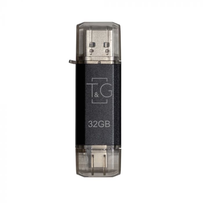 Флеш-накопичувач USB 32GB Type-C T&G 009 Star Series Black (TG009TC-32GBK)