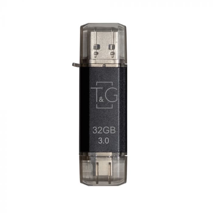 Флеш-накопичувач USB 3.0 32GB Type-C T&G 009 Star Series Black (TG009TC-32GBK3)