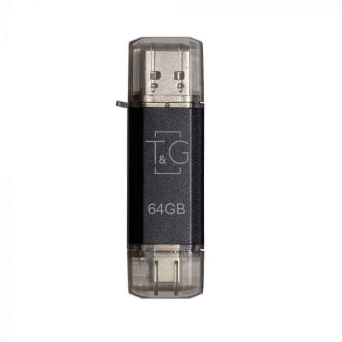 Флеш-накопичувач USB 64GB Type-C T&G 009 Star Series Black (TG009TC-64GBK)