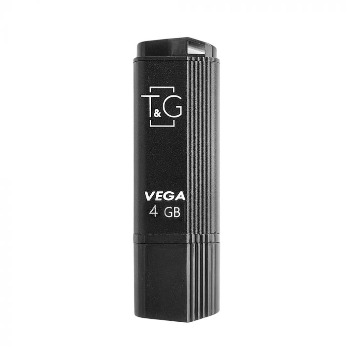Флеш-накопичувач USB 4GB T&G 121 Vega Series Black (TG121-4GBBK)