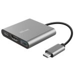 USB-хаб Trust Dalyx Aluminium USB Type-C 3-в-1 (23772)