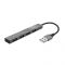 Концентратор Trust Halyx Aluminium USB-А Grey (23786)