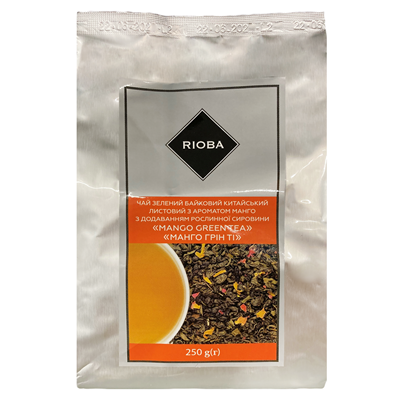 Чай Rioba Mango Green Tea зелений з ароматом манго 250г