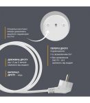 Подовжувач блоковий (PP) Electrum 5 розеток 3м із вимикачем та 2 Type-C + USB C-ES-1991