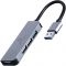 USB-хаб Cablexpert 4 ports Grey (UHB-U3P1U2P3-01)