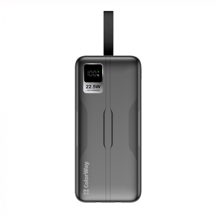 Універсальна мобільна батарея ColorWay Digital Display 50000mAh Black (CW-PB500LPC5BK-PDD)
