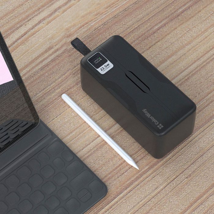 Універсальна мобільна батарея ColorWay Digital Display 50000mAh Black (CW-PB500LPC5BK-PDD)