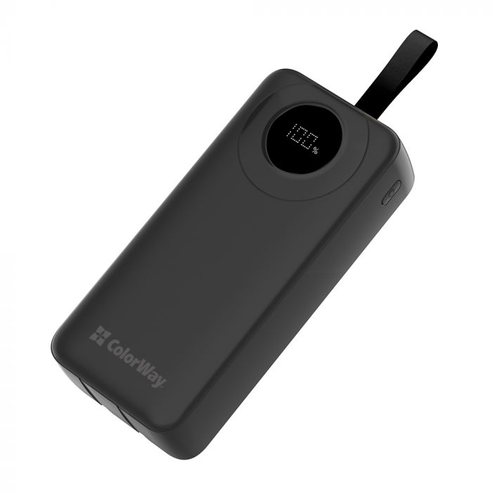 Універсальна мобільна батарея ColorWay EnergyPlus 30000mAh Black (CW-PB300LPB4BK-PDD)
