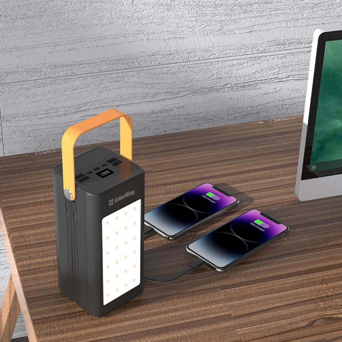 Універсальна мобільна батарея ColorWay LCD/Lamp 80000mAh Black (CW-PB800LPA8BK-PDD)