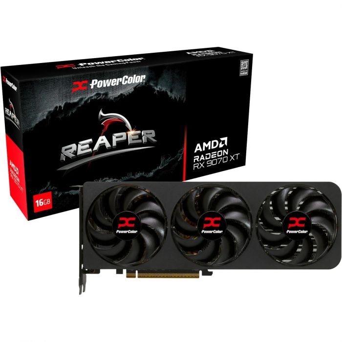 Відеокарта AMD Radeon RX 9070 XT 16GB GDDR6 Reaper PowerColor (RX9070XT 16G-A)