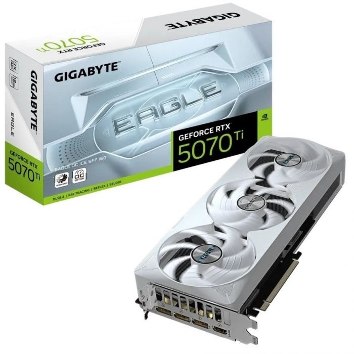 Відеокарта GF RTX 5070 Ti 16GB GDDR7 Eagle OC Ice Gigabyte (GV-N507TEAGLEOC ICE-16GD)