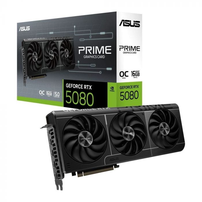 Відеокарта GF RTX 5080 16GB GDDR7 Prime OC Asus (PRIME-RTX5080-O16G)