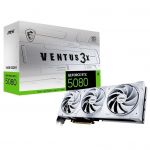 Відеокарта GF RTX 5080 16GB GDDR7 Ventus 3X OC White MSI (GeForce RTX 5080 16G VENTUS 3X OC WHITE)