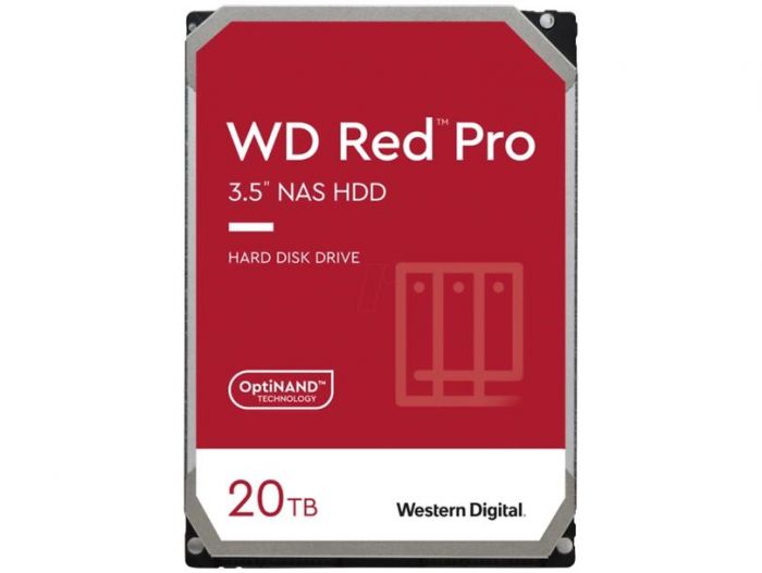 Накопичувач HDD SATA 20.0TB WD Red Pro NAS 7200rpm 512MB (WD201KFGX)