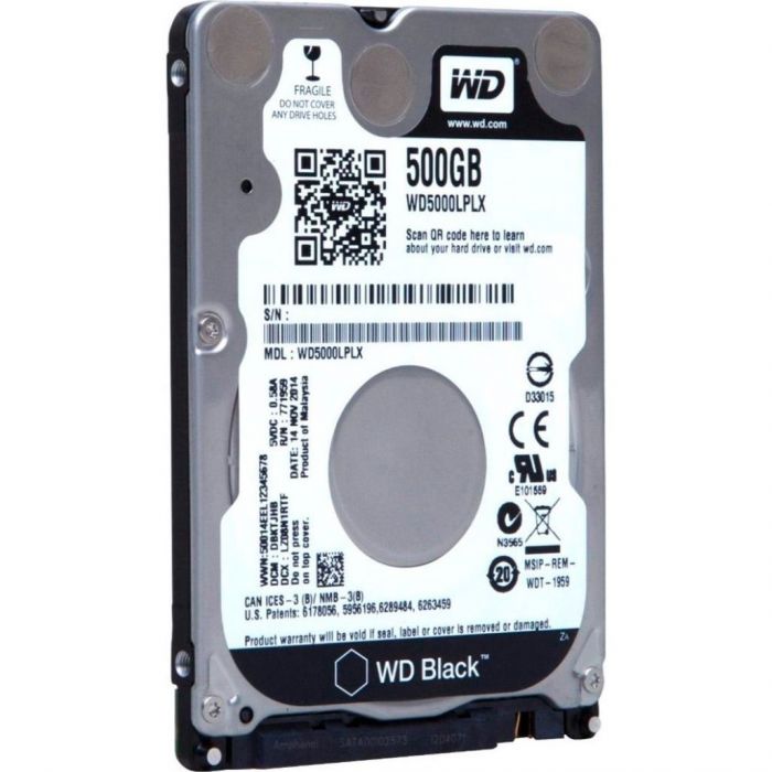 Накопичувач HDD 2.5" SATA 500GB WD Black 7200rpm 32MB (WD5000LPLX) Ref