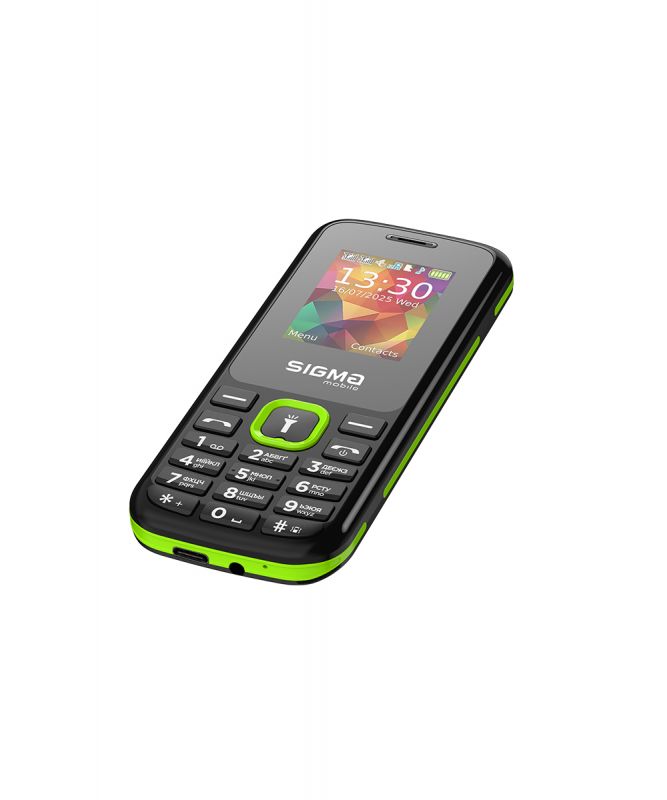 Мобiльний телефон Sigma mobile X-style 171 Mini Dual Sim Black/Green