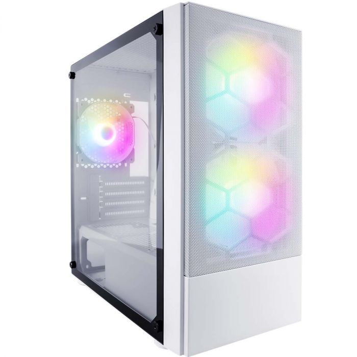 Корпус 1stPlayer X4-M-WH-2F1P-W-1F1-W White без БЖ