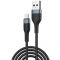 Кабель Foneng X51 Spiral Braided Cable USB - micro USB (M/M), 3 A, 1 м, Black (X51-CA-MU)