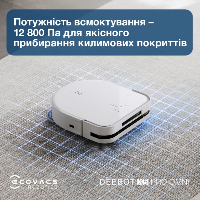Робот-пилосос Ecovacs Deebot Ozmo X5 Pro Omni (DDX39) White