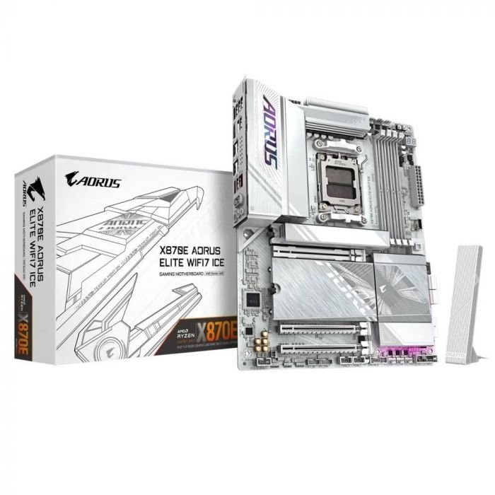 Материнська плата Gigabyte X870E Aorus Elite WiFi7 Ice Socket AM5