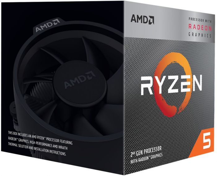 Процесор AMD Ryzen 5 3400G (3.7GHz 4MB 65W AM4) Box (YD3400C5FHBOX)