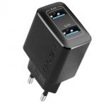 Зарядний пристрій Promate BiPlug 12W Black