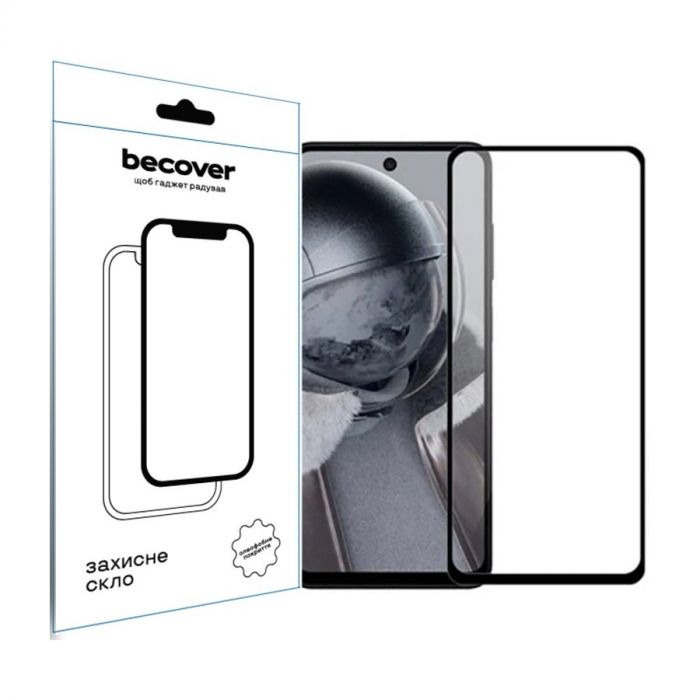 Захисне скло BeCover для Poco F6 Pro Black (712585)