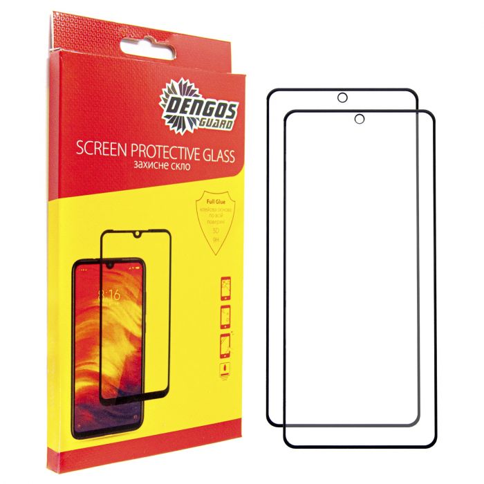 Захисне скло Dengos для Xiaomi Redmi Note 14 Black Full Glue (DG-TG2P-63) 2шт