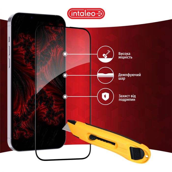 Захисне скло Intaleo Full Glue ESD для Apple iPhone X/XS/11 Pro Black (1283126547577)