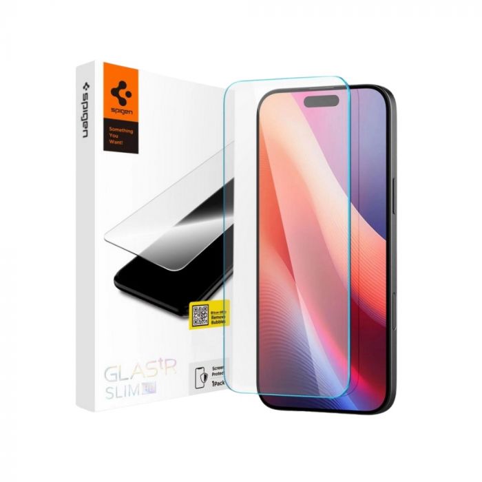 Захисне скло Spigen Glas tR Slim HD для Apple iPhone 16 Plus/15 Plus (AGL06890)